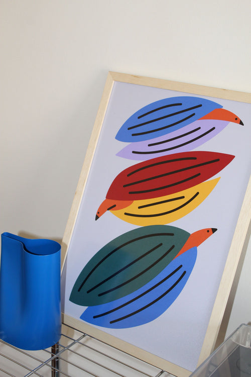 Print Aves - Aves MULTICOLOR