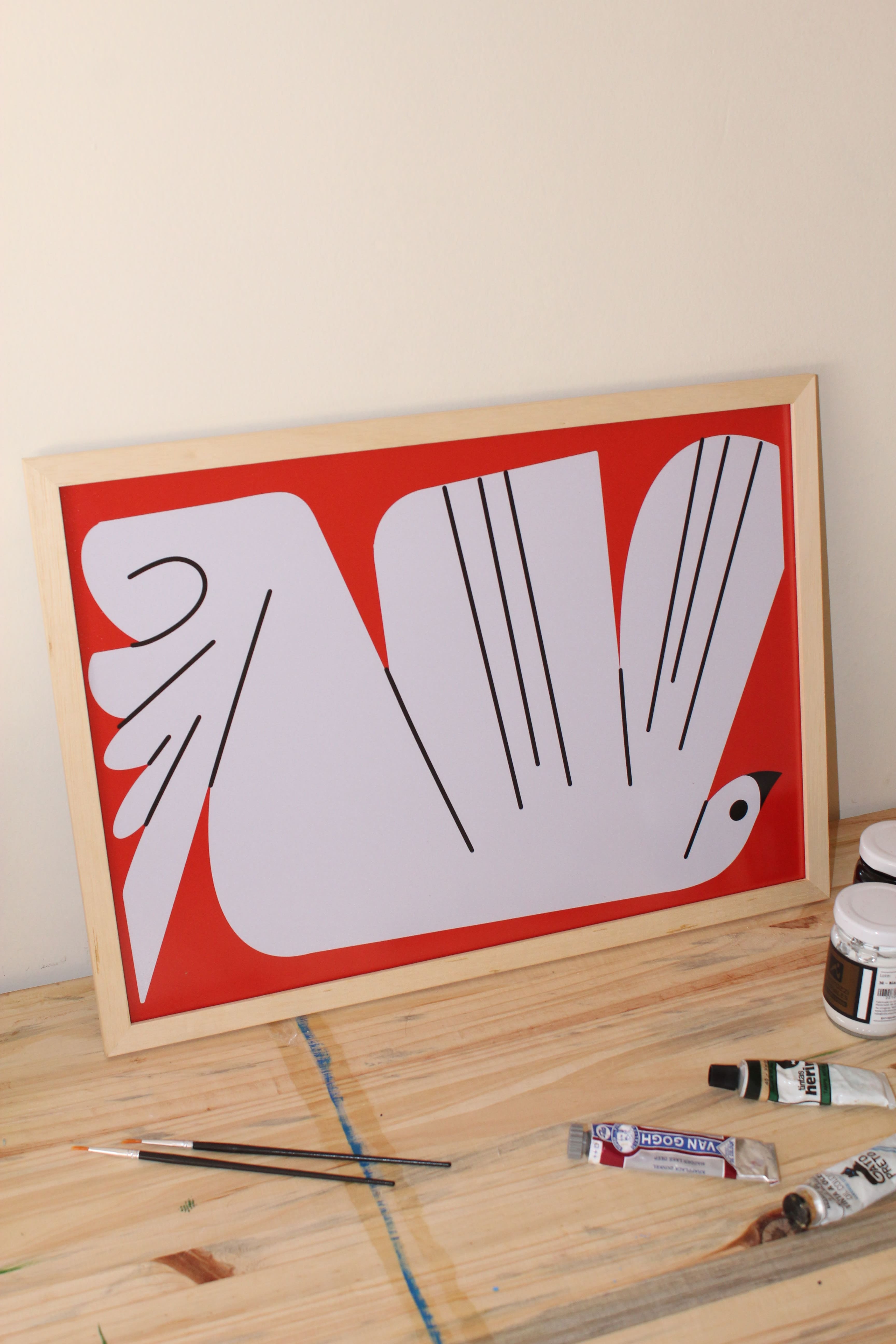 Print Aves - Ave terracota