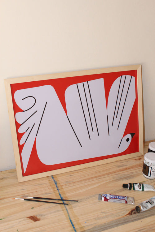 Print Aves - Ave terracota